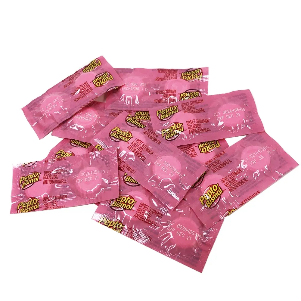 10 Pack Pepto Bismol Chewable Stomach Relief Multi Symptom Gas Nausea Heartburn
