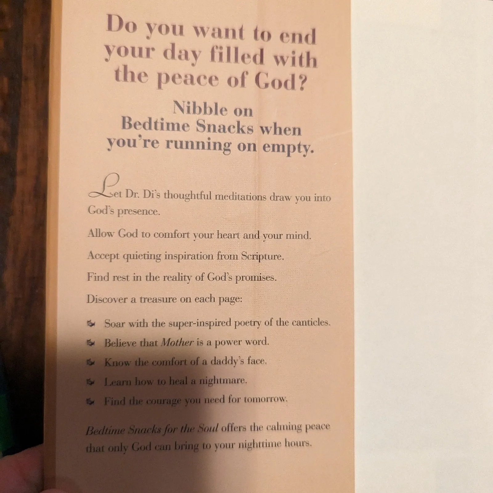 Bedtime Snacks for the Soul by Diane Komp, MD
