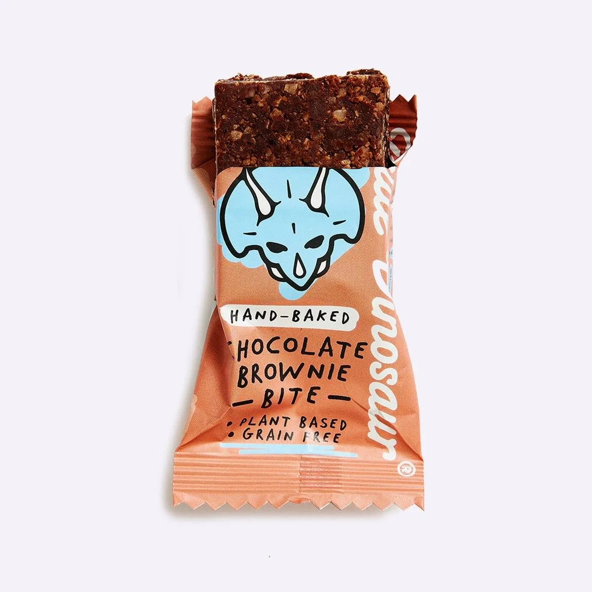 Blue Dinosaur Bites - Chocolate Brownie - 30g