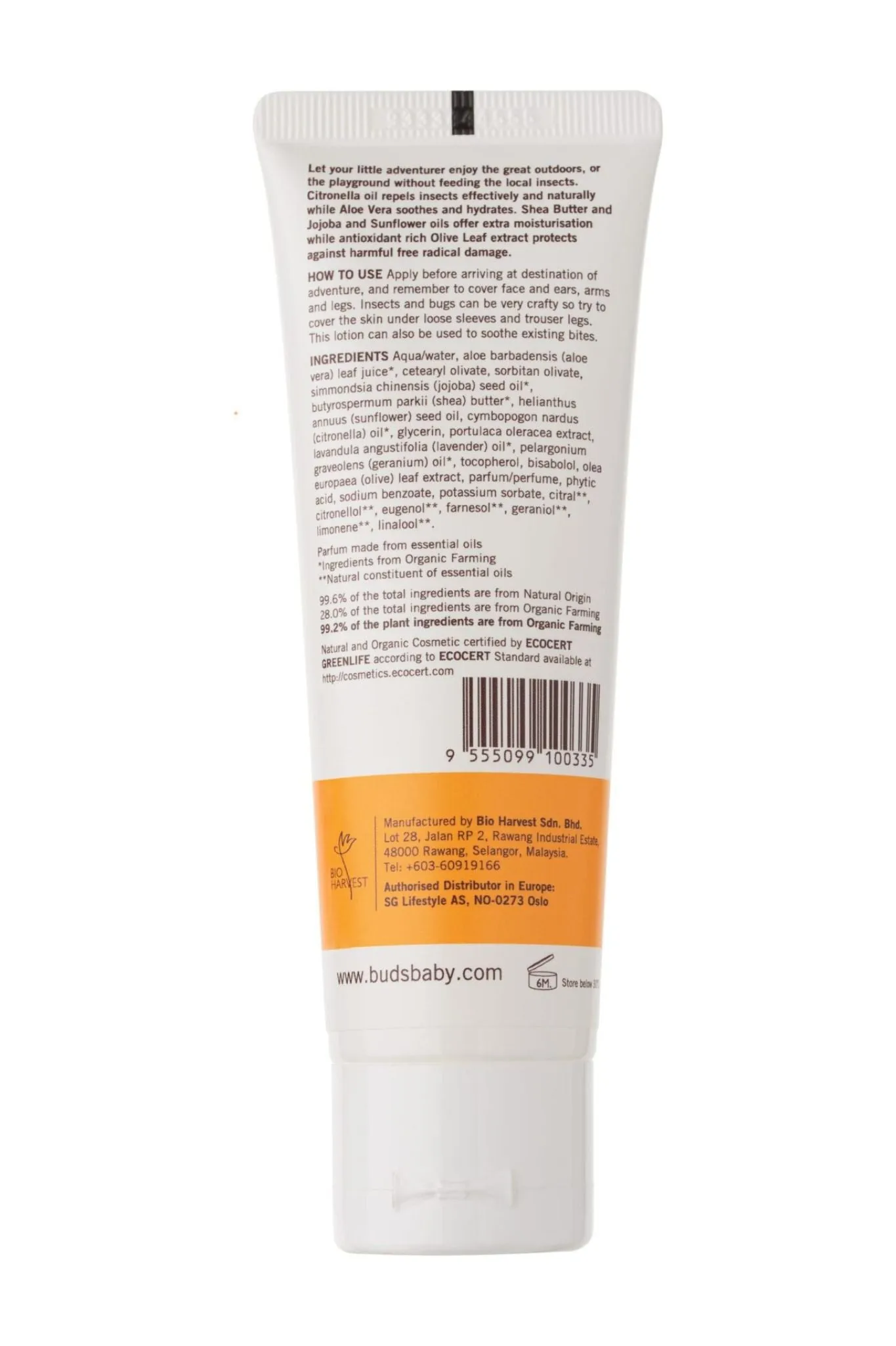 Buds Everyday Organics Mozzie Clear Lotion 75ml