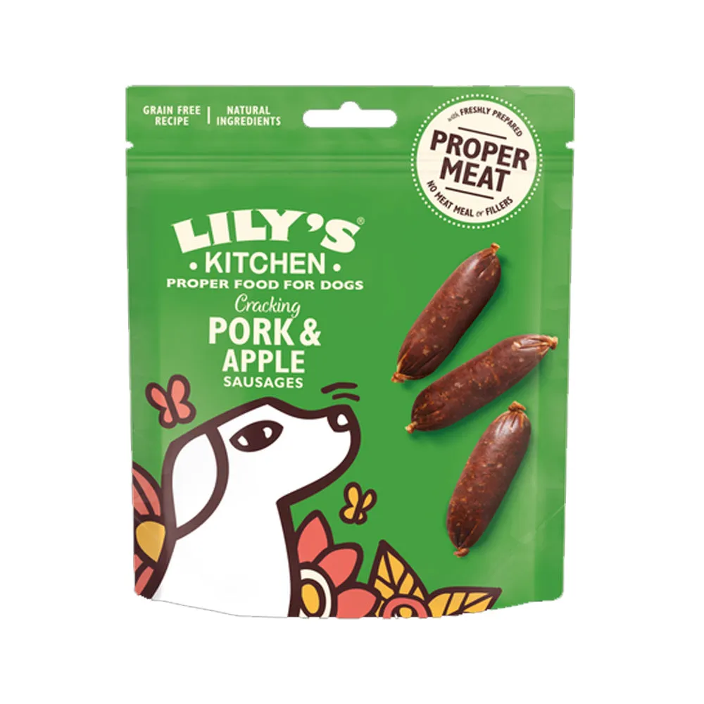 Cracking Pork & Apple Sausages Dog Treats