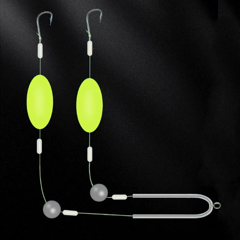  Double-Hook Reverse Bottom Rig! Upgraded version boosts hook-up rate by 50%  say goodbye to snagging! 