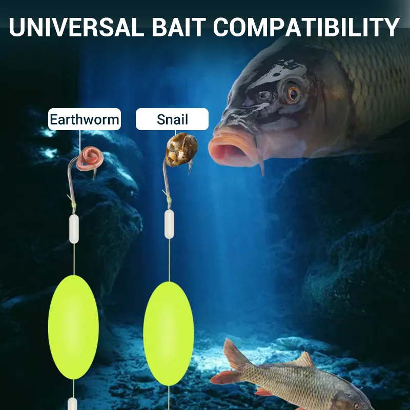  Double-Hook Reverse Bottom Rig! Upgraded version boosts hook-up rate by 50%  say goodbye to snagging! 