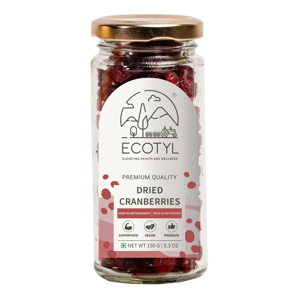 Dried Cranberries | Seedless Dried Fruit | Healthy Snack | 150g