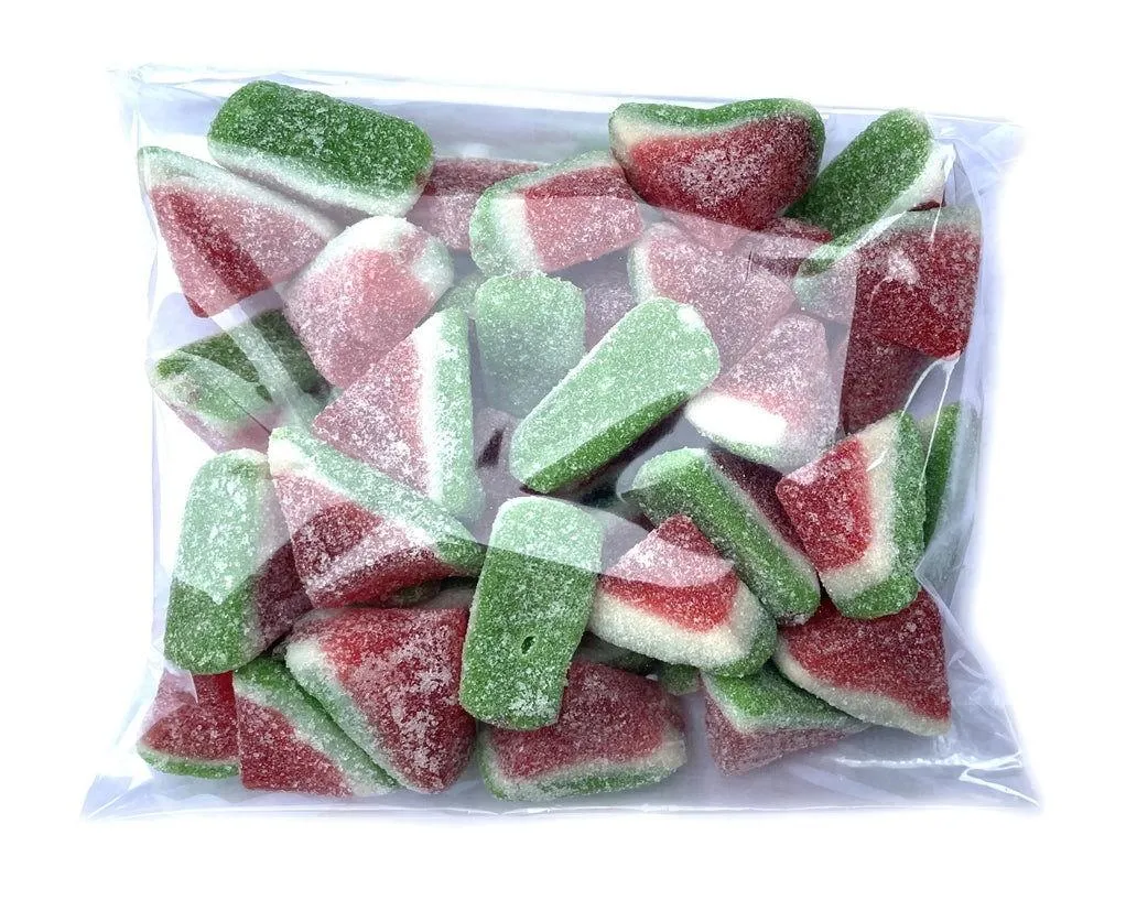 Hand-Packed Gummi Watermelon Slices Flat Bags