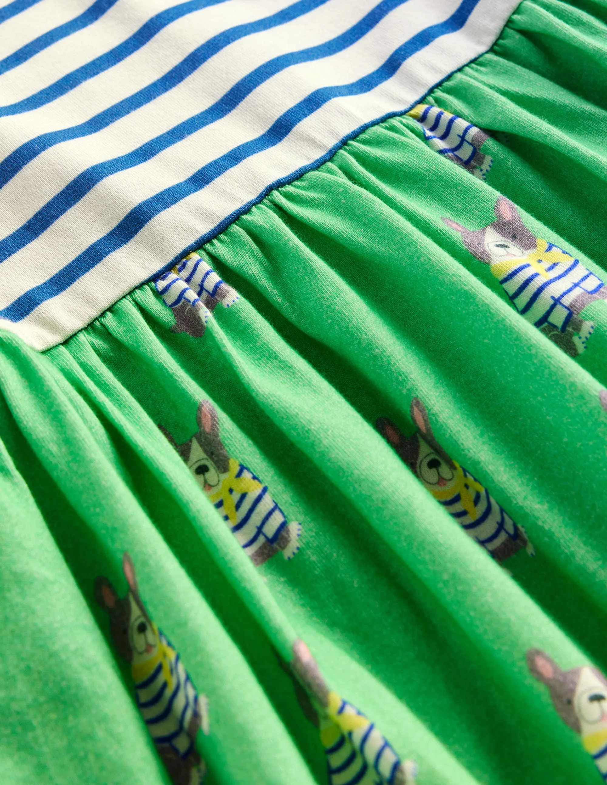 Hotchpotch Jersey dress-Pea Green Small Dogs