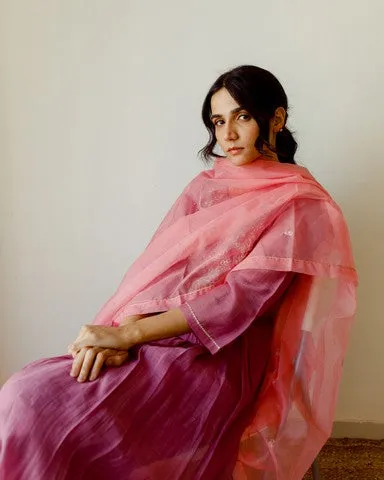 Lilac Kurta with Trouser and Duppata