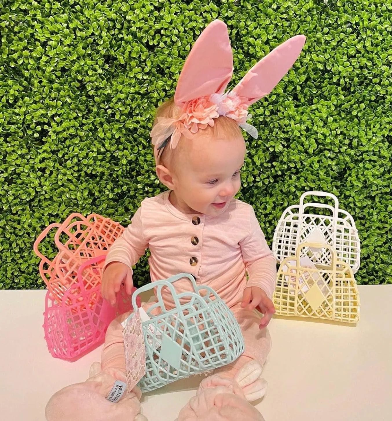 Retro Basket Jelly Bag - Mini Blue