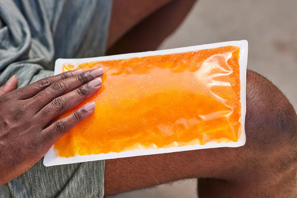 Reusable Cloth-Backed Hot/Cold Gel Pack, 6" x 10" - Orange