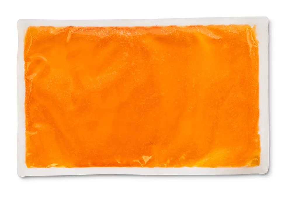 Reusable Cloth-Backed Hot/Cold Gel Pack, 6" x 10" - Orange