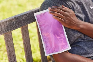 Reusable Cloth-Backed Hot/Cold Gel Pack, 6" x 10" - Violet
