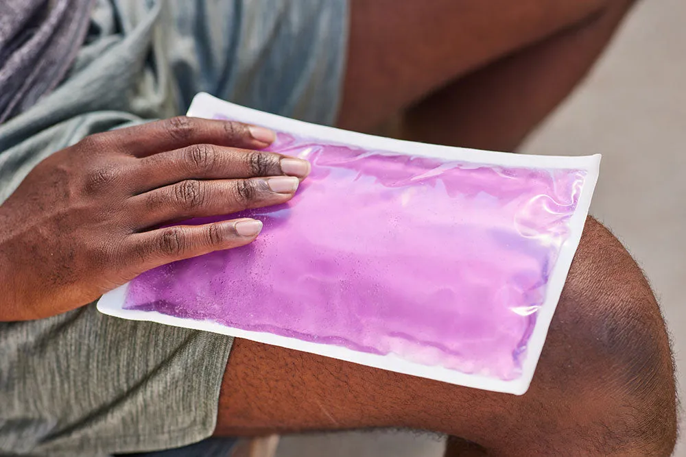 Reusable Cloth-Backed Hot/Cold Gel Pack, 6" x 10" - Violet