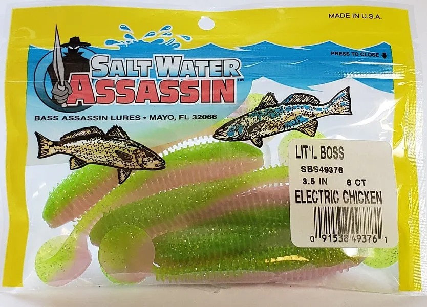 SaltWater Assassin Lit'l Boss Electric Chicken 3-1/2" 6pk