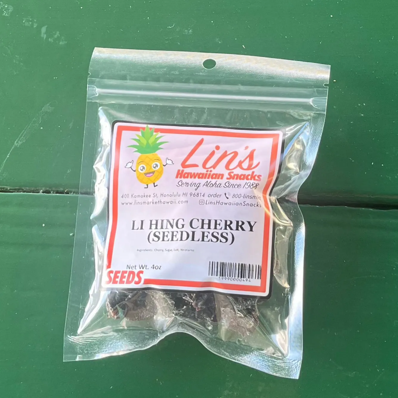 Seedless Li Hing Cherry