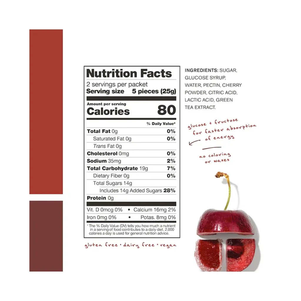 Sport Energy Chews Skratch Labs 50g - Sour Cherry