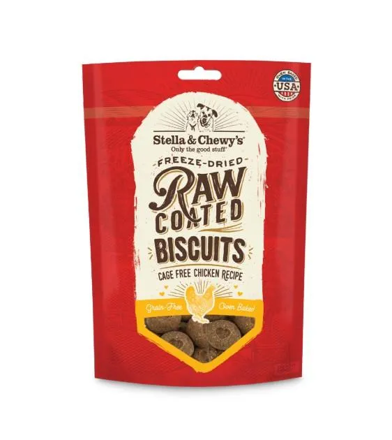 Stella & Chewy’s Raw Coated Biscuits (Chicken) Dog Treats