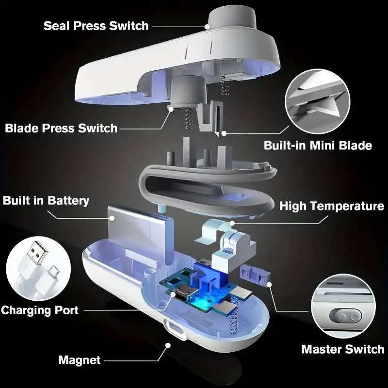 Vacuum Sealer Snacks plastic bag heat sealer