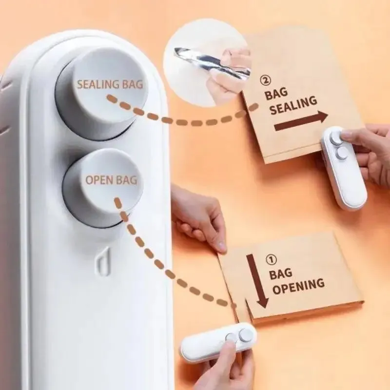 Vacuum Sealer Snacks plastic bag heat sealer