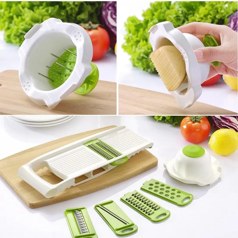 Vegetable Slicer with Five Blades