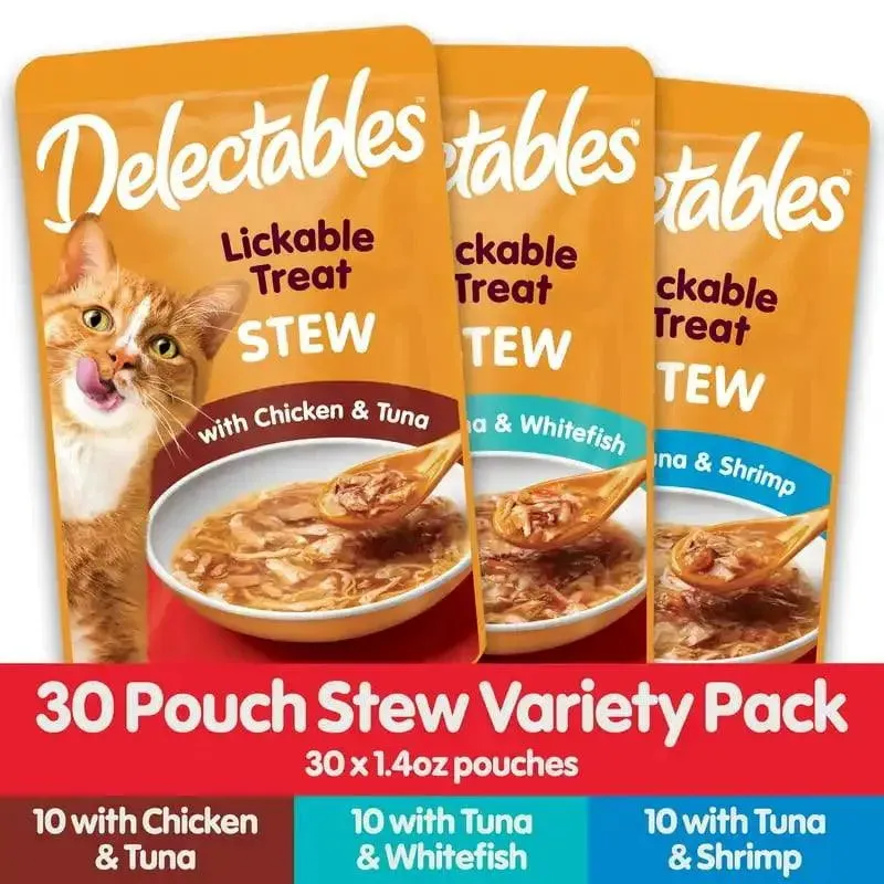 Wet Cat Treats Variety Pack 30 Count