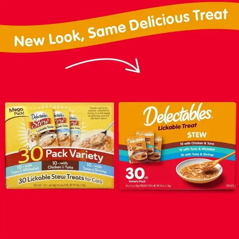 Wet Cat Treats Variety Pack 30 Count