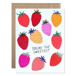 You're The Sweetest Strawberry Card