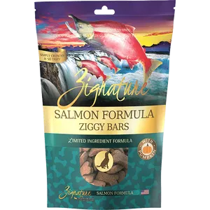 Zignature Ziggy Bars Salmon Formula Crunchy Dog Treats 12oz